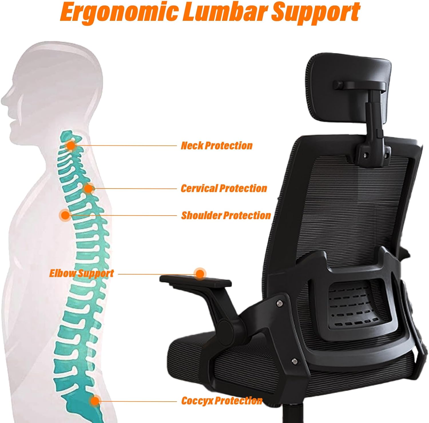 YT 588 Computer Office Chair with Footrest PC Computer Chair Desk